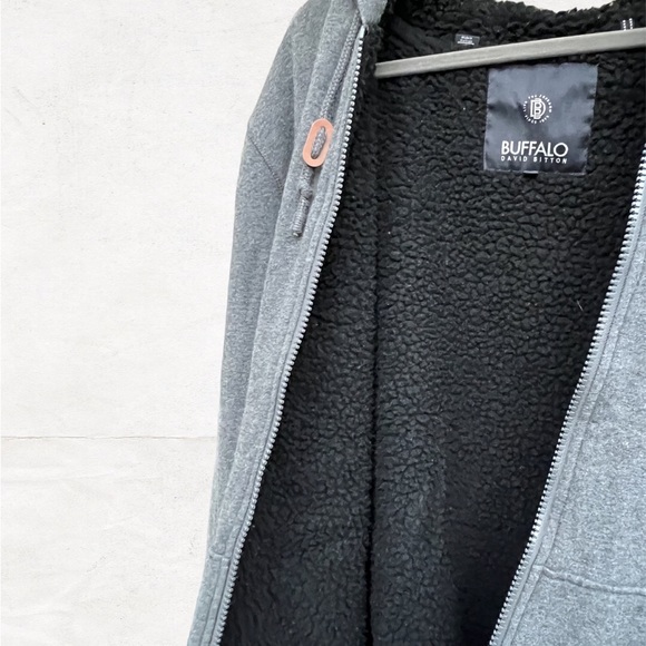 BUFFALO DAVID BITTON MENS SHERPA LINED HOODIE - Picture 4 of 6
